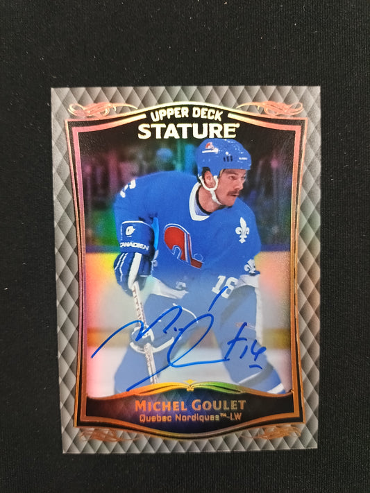Michel Goulet #29 Stature [Auto]