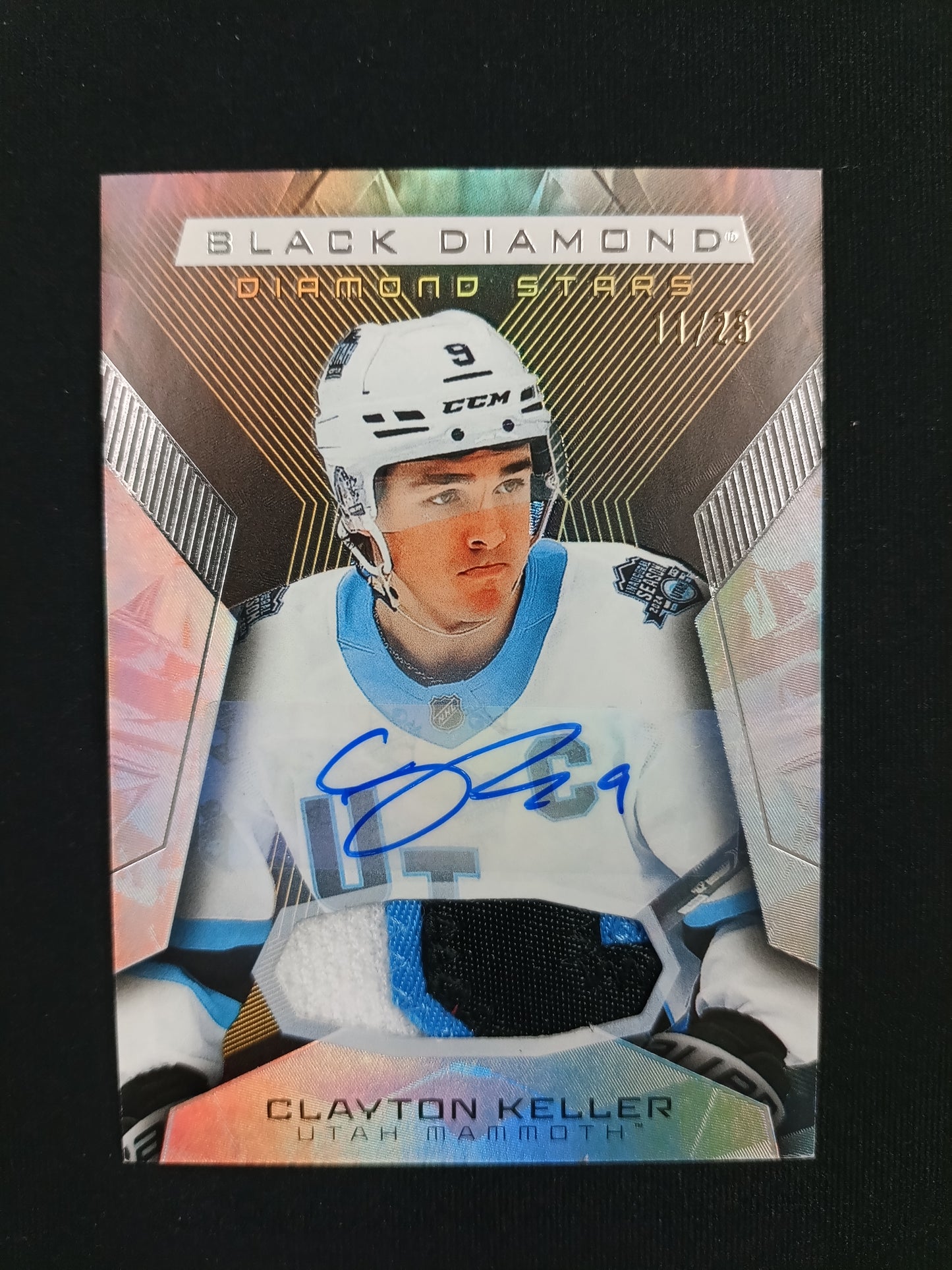 11/25 | Clayton Keller #BDS-CK Black Diamond [Premium Relic Auto]