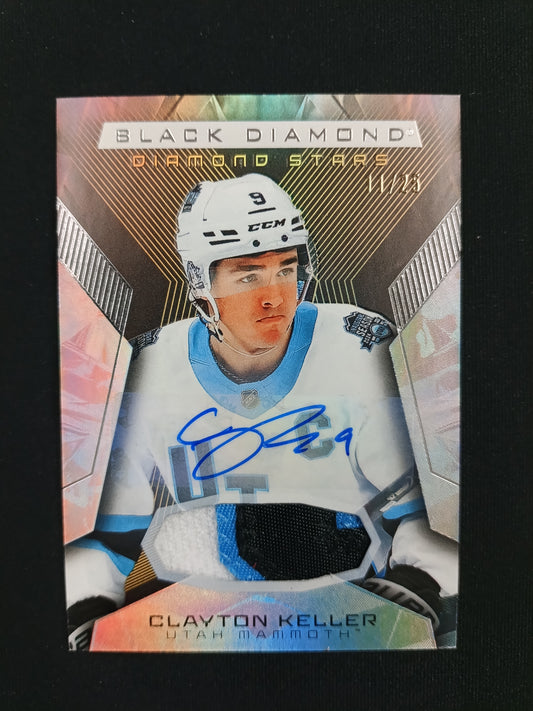 11/25 | Clayton Keller #BDS-CK Black Diamond [Premium Relic Auto]