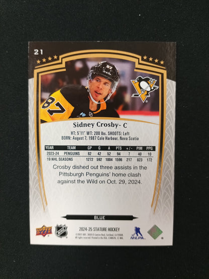 73/99 | Sidney Crosby #21 Stature 2024-25 [Blue]