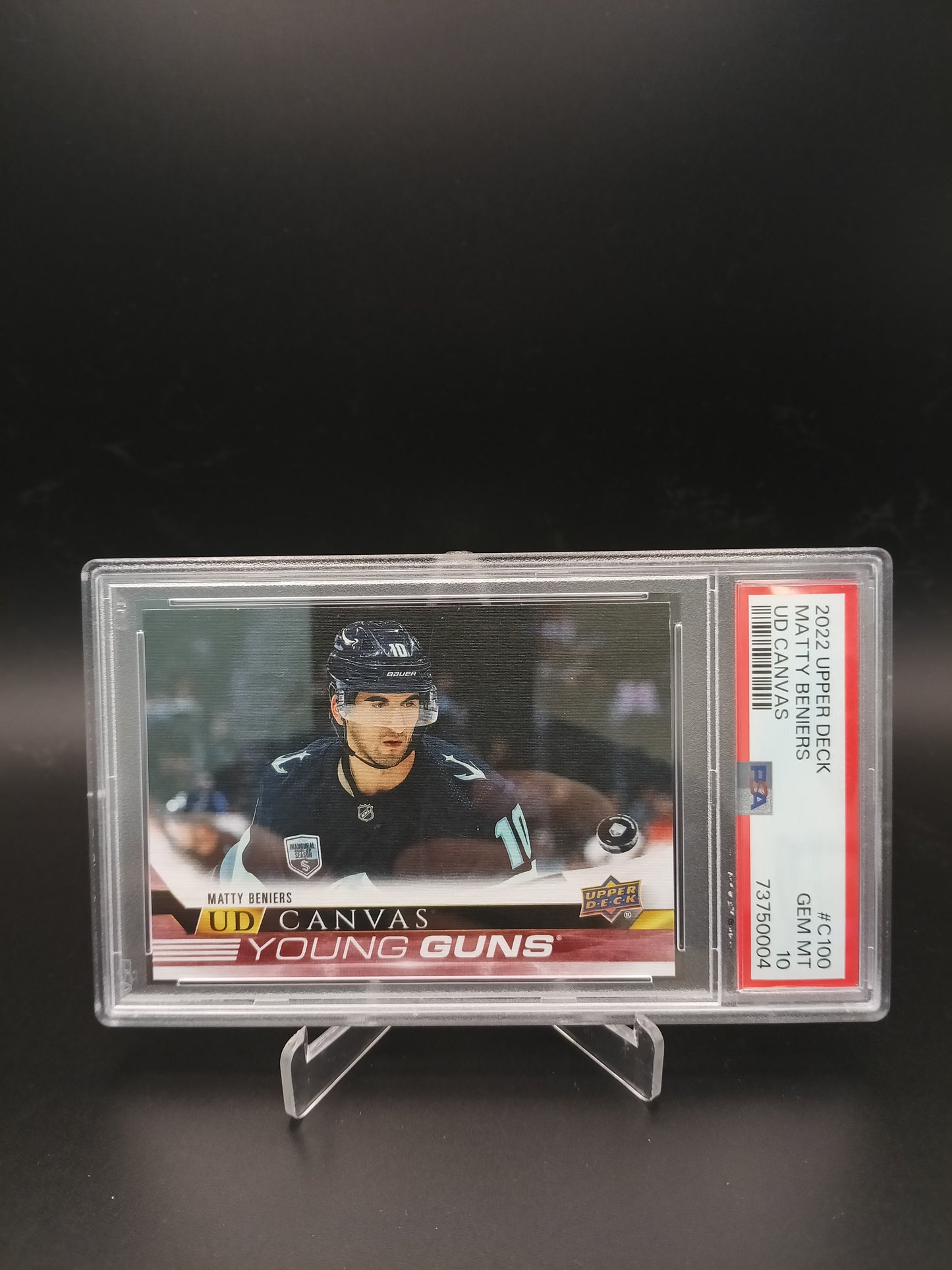[PSA 10] Matty Beniers #C100 Young Guns UD Canvas