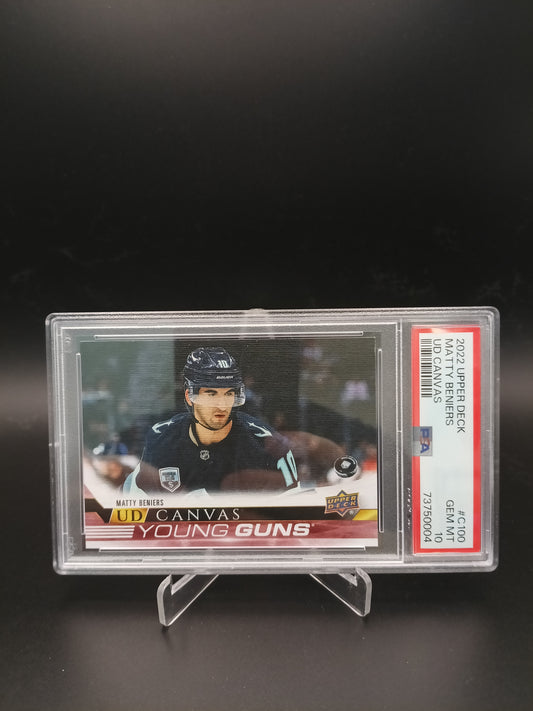 [PSA 10] Matty Beniers #C100 Young Guns UD Canvas