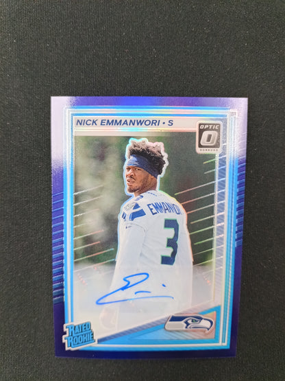 28/50 | Nick Emmanwori #277 Rated Rookie Auto