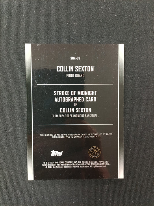 Collin Sexton #SMA-CS Stroke of Midnight [Auto]
