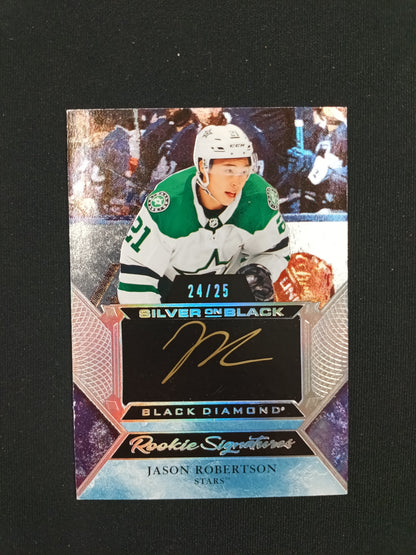 24/25 | Jason Robertson #SBRS-JR Silver on Black Rookie Signatures