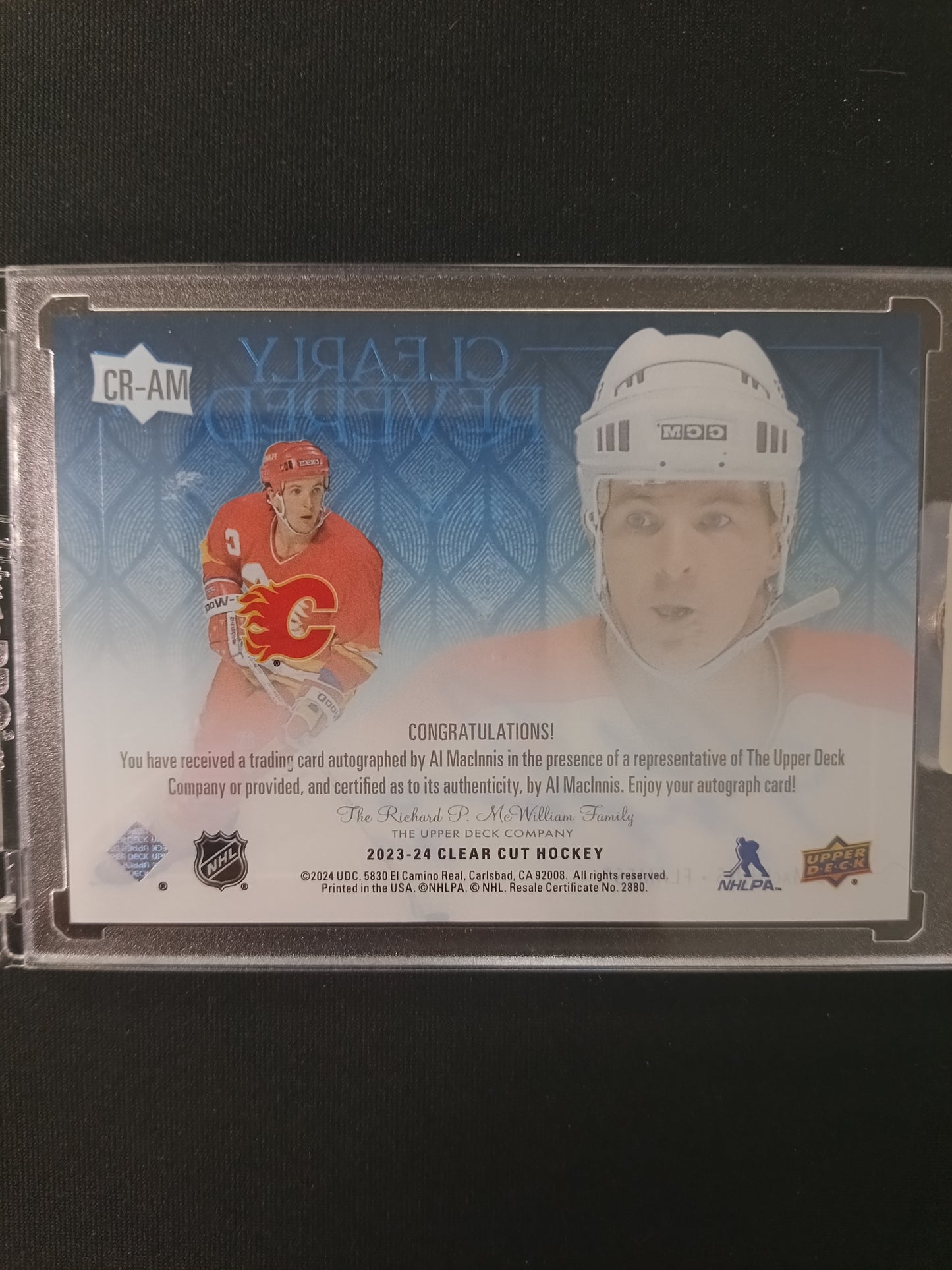 09/25 | Al MacInnis #CR-AM Clearly Revered Auto