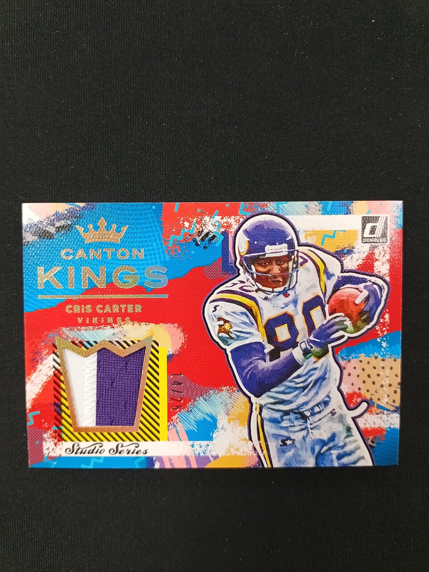 14/25 | Cris Carter #CK3 Canton Kings Patch