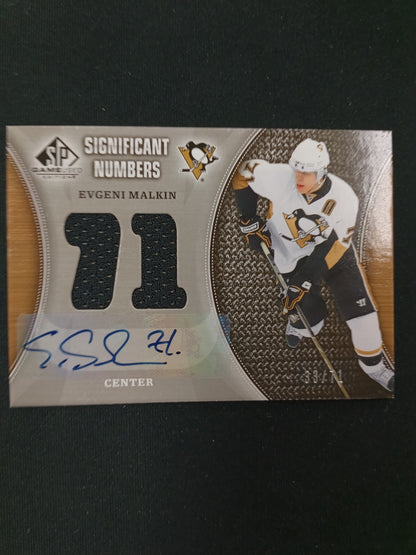 33/71 | Evgeni Malkin #SN-EM Significant Numbers Auto Patch