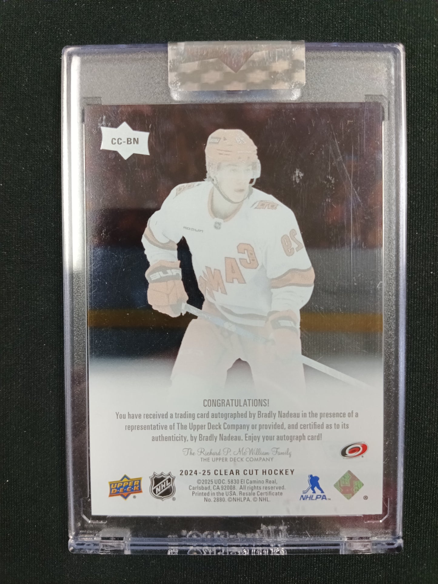 Bradly Nadeau [RC] #CC-BN Clear Cut Auto
