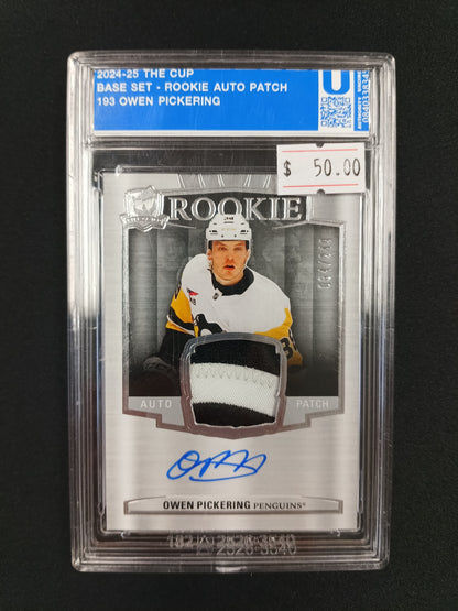 2024-25 The Cup Rookie Auto Patch Owen Pickering #193