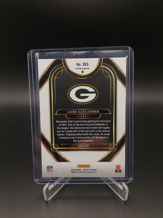 Jaire Alexander #263 Select 2024 [Zebra Prizm]