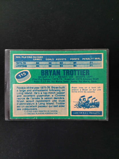 Bryan Trottier #115 O-Pee-Chee 1976