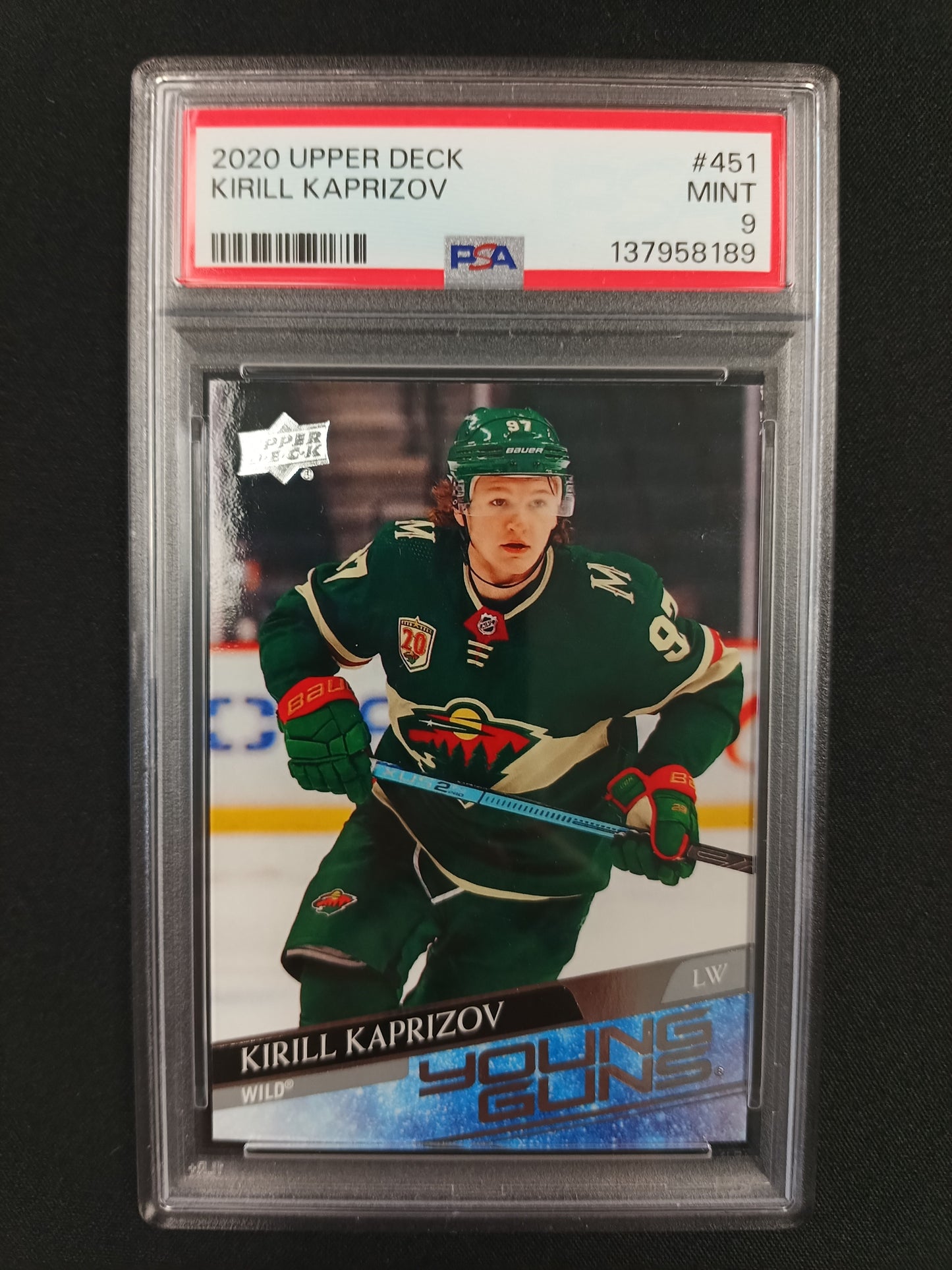 [PSA 9] Kirill Kaprizov #451 Young Guns
