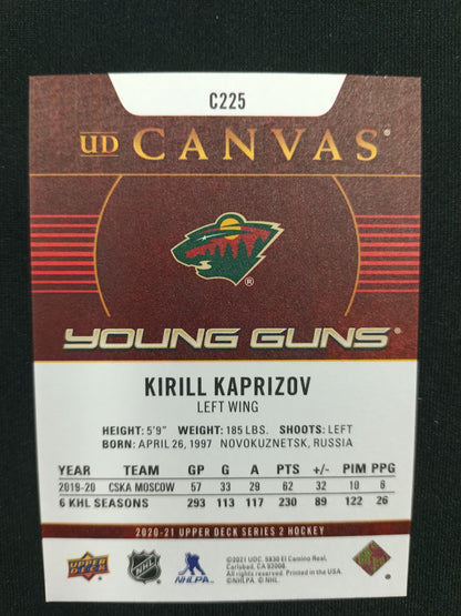 Kirill Kaprizov 20-21 UD Series 2 Young Guns Canvas