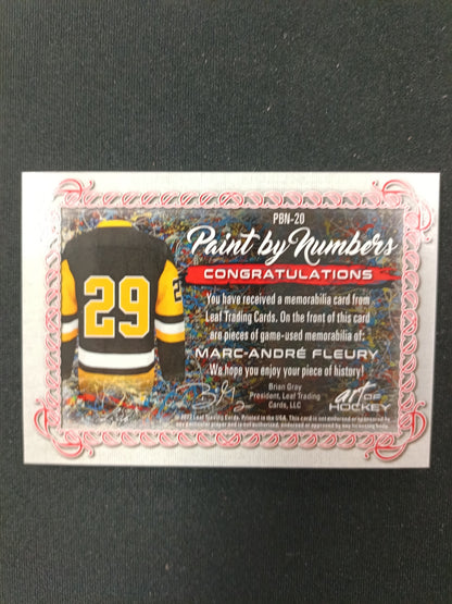 5/20 | Marc-Andre Fleury #PBN-20 Paint by Numbers Patch