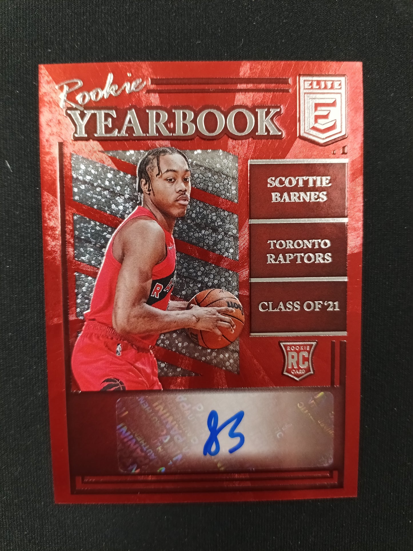 Scottie Barnes #RY-SBA Rookie Yearbook Class of '21 Auto