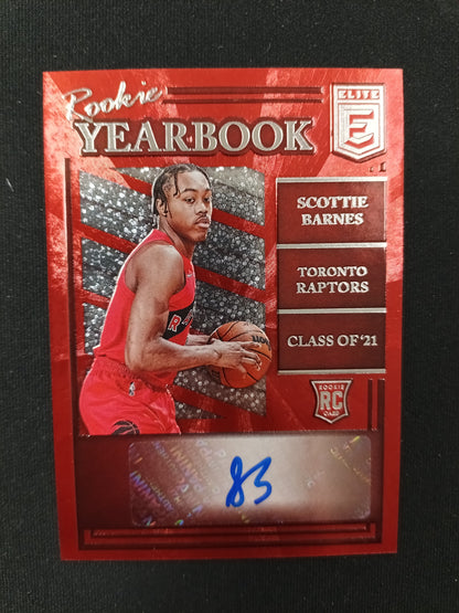 Scottie Barnes #RY-SBA Rookie Yearbook Class of '21 Auto