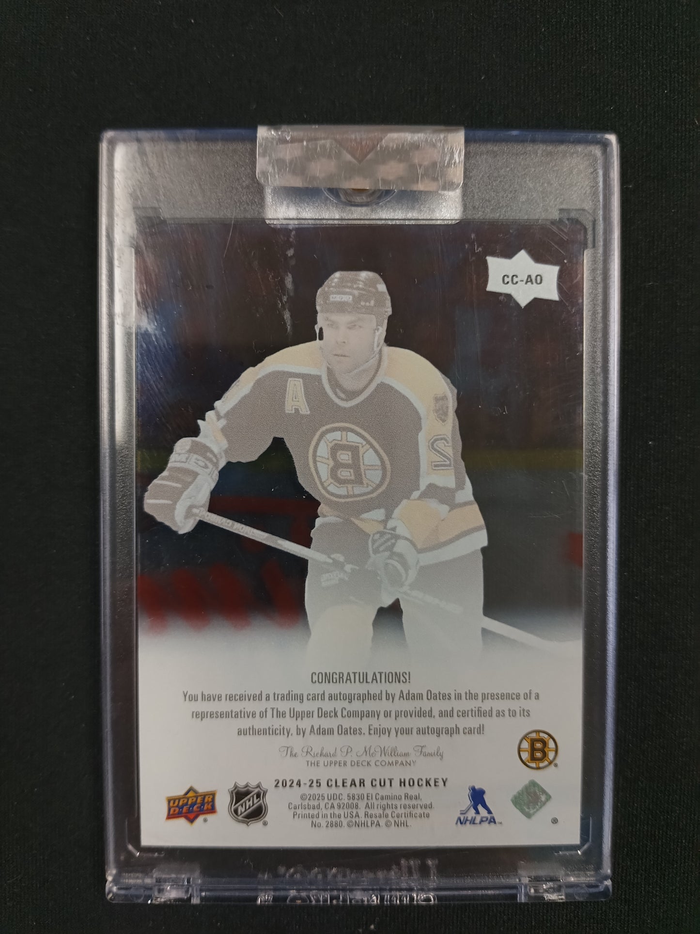Adam Oates #CC-AO Clear Cut Auto