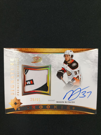Mason McTavish 21-22 Ultimate Signature Premium Material 29/65