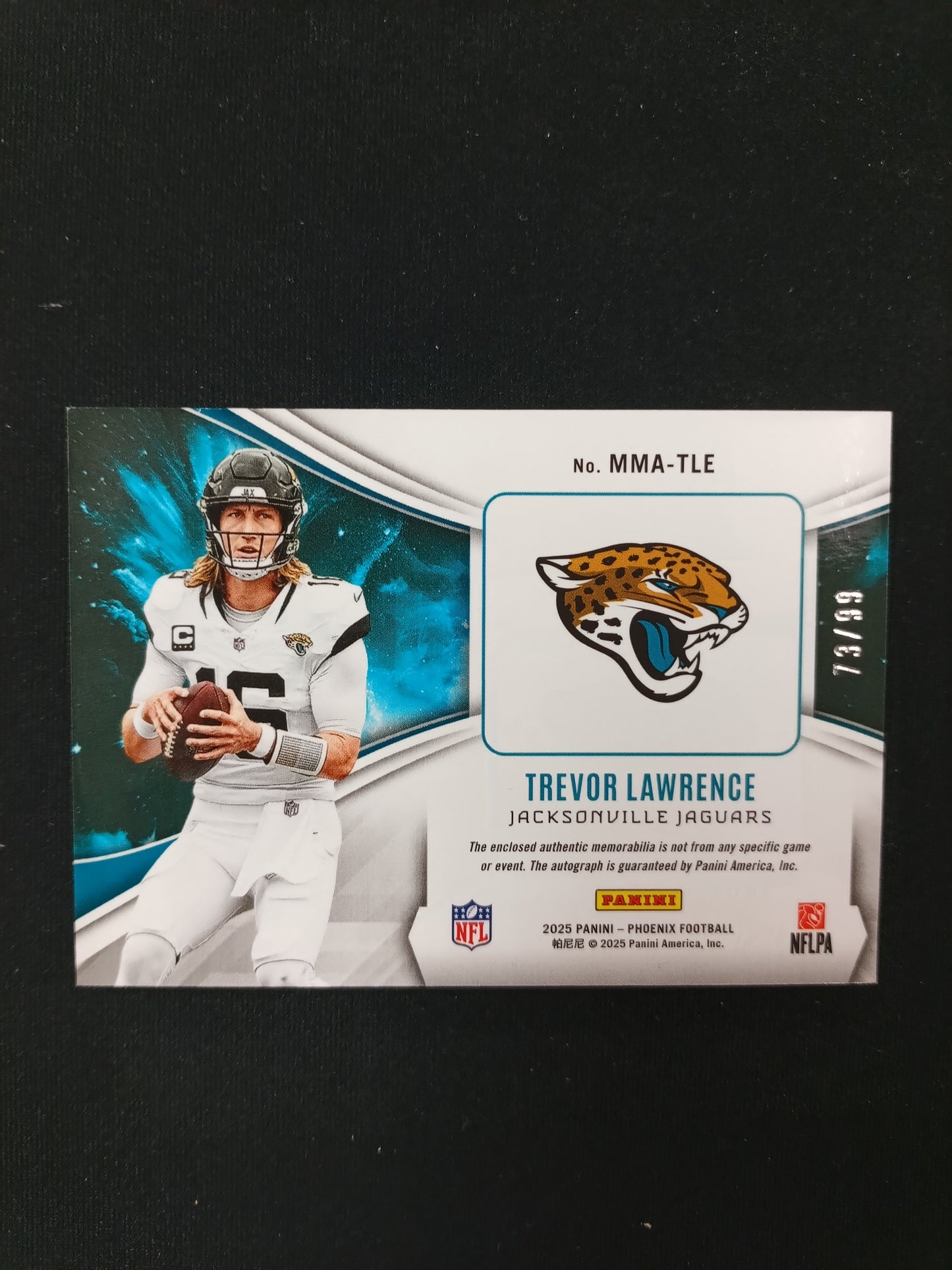 73/99 | Trevor Lawrence #MMA-TLE Mythical Auto Patch