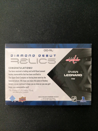 Ryan Leonard #DD-RL Diamond Debut Relics Patch