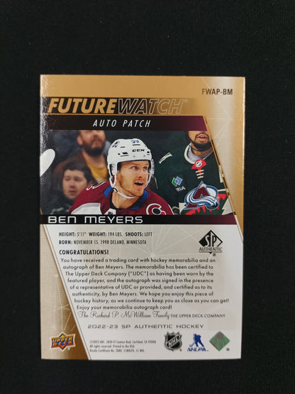 052/100 | Ben Meyers #FWAP-BM Future Watch Auto Patch