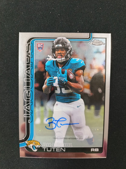 Bhayshul Tuten [RC] #RA-BT Topps Chrome 2025 Auto
