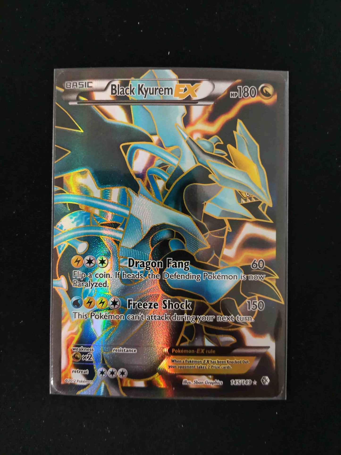 Black Kyurem EX #145 Pokemon Boundaries Crossed