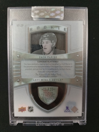 Zach Parise [RC] #RT-ZP The Cup Clear Cut Auto