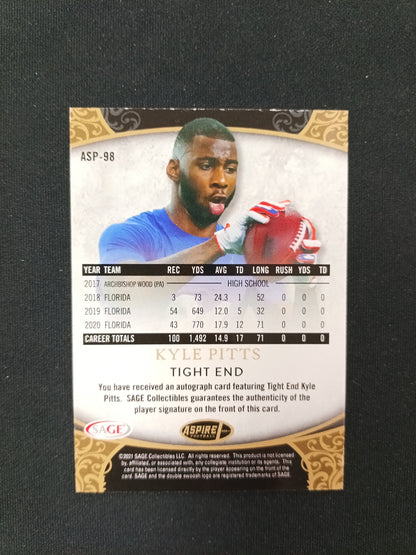 Kyle Pitts #ASP-98 Aspire Football Autograph