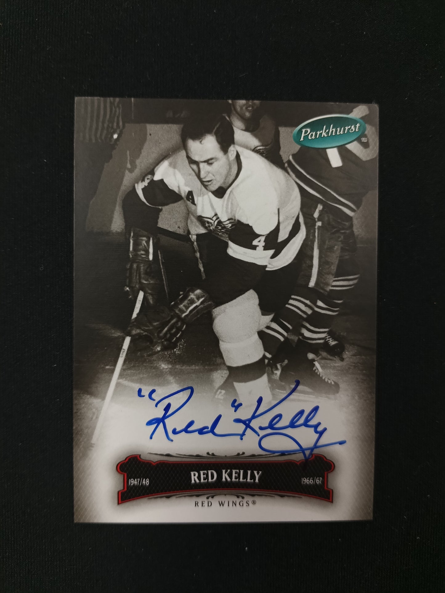 Red Kelly #45 Parkhurst Auto
