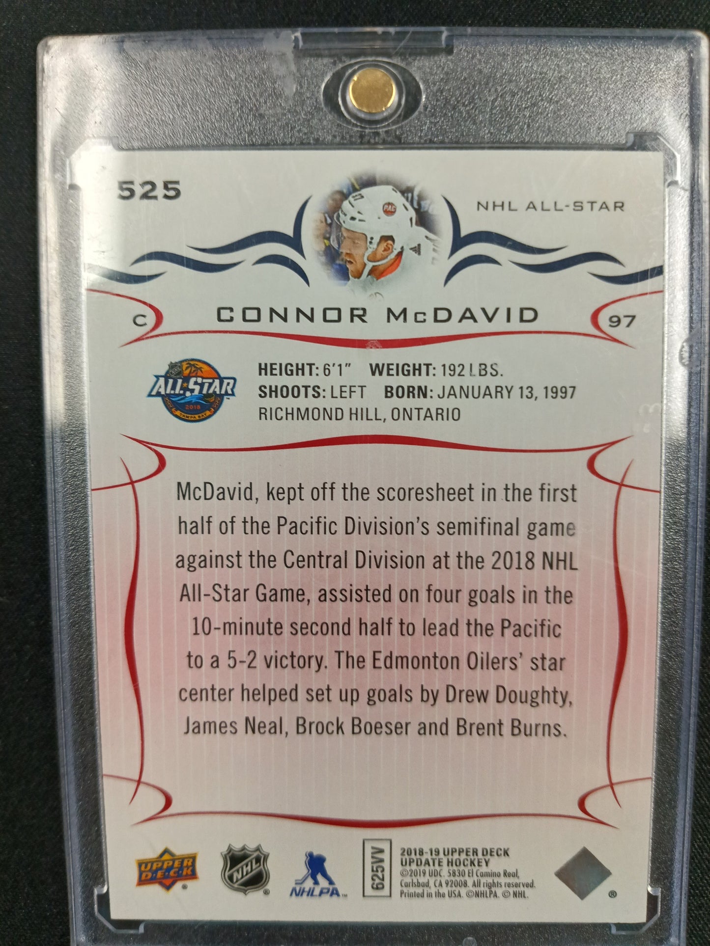 63/100 | Connor McDavid 18-19 UD Update Hockey Exclusives