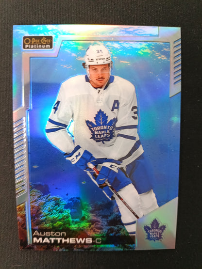 228/499 | Auston Matthews #5 O-Pee-Chee Platinum [Aquamarine]