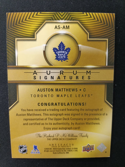 01/25 | Auston Matthews #AS-AM Aurum Signatures