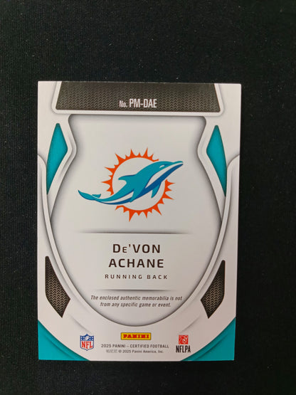 75/99 | De'Von Achane #PM-DAE Pro Materials Patch