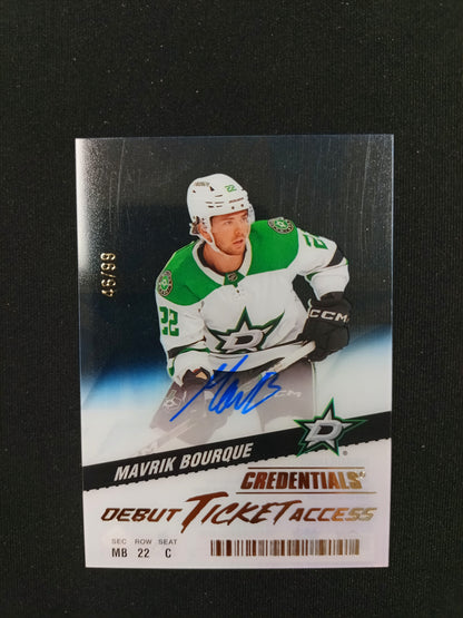46/99 | Mavrik Bouque #DTAA-MB Debut Ticket Access Auto [Clear Cut]