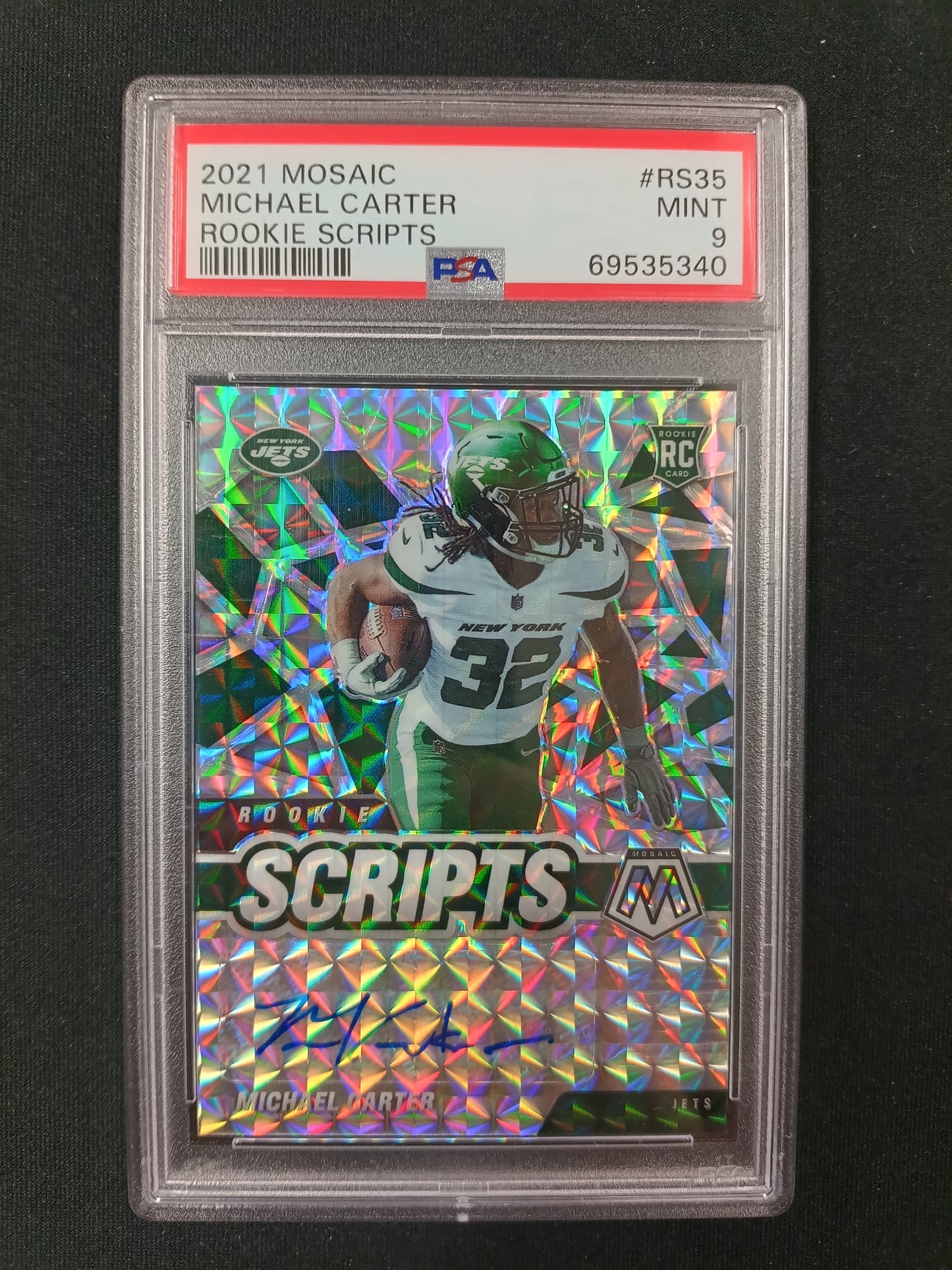 [PSA 9] Michael Carter #RS35 Rookie Scripts