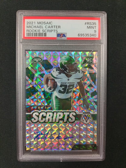 [PSA 9] Michael Carter #RS35 Rookie Scripts