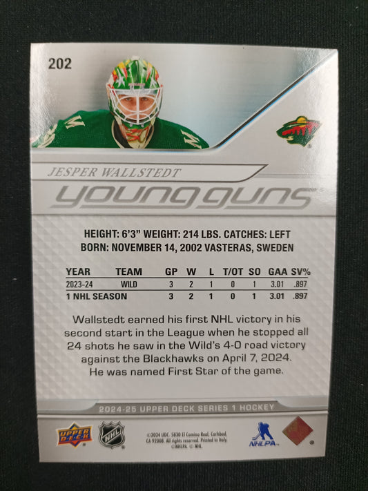 Jesper Wallstedt 24-25 UD Series 1 Young Guns