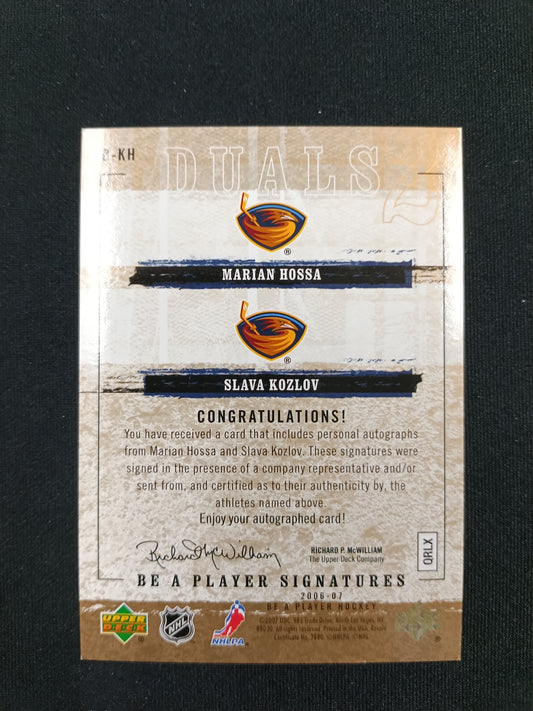 Marian Hossa / Slava Kozlov #D-KH Be a Player Signatures