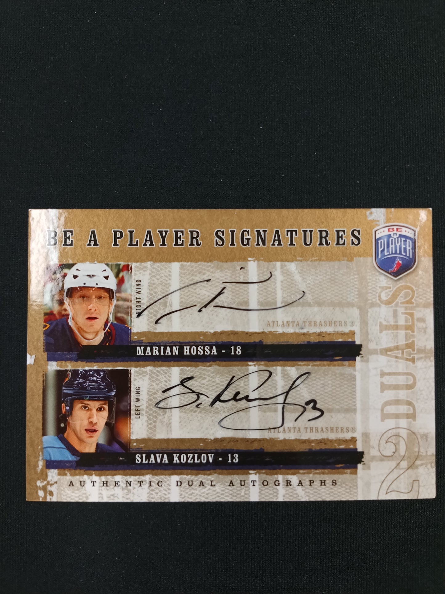 Marian Hossa / Slava Kozlov #D-KH Be a Player Signatures