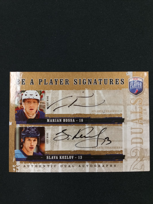 Marian Hossa / Slava Kozlov #D-KH Be a Player Signatures