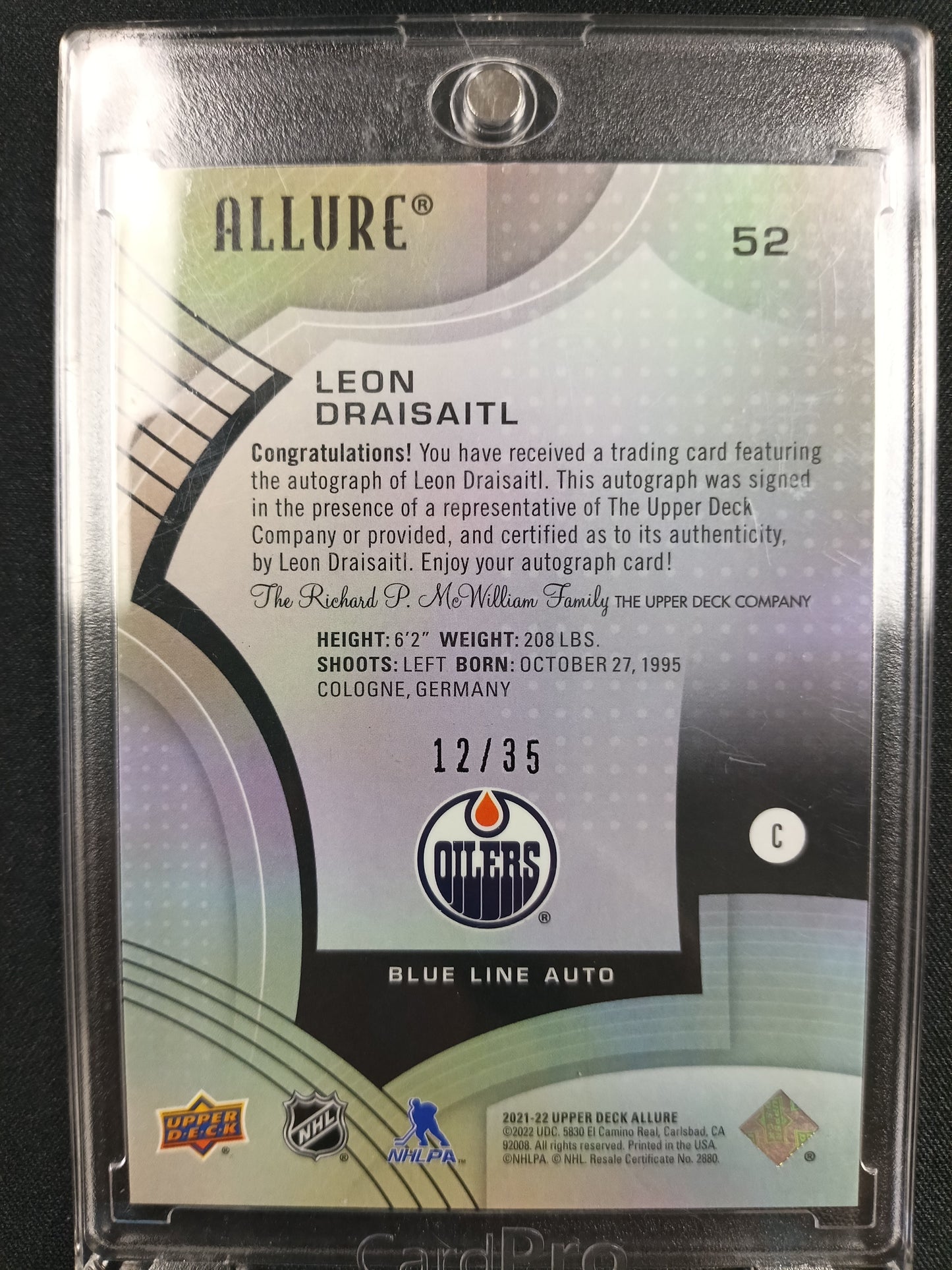 Leon Draisaitl 21-22 UD Allure 12/35