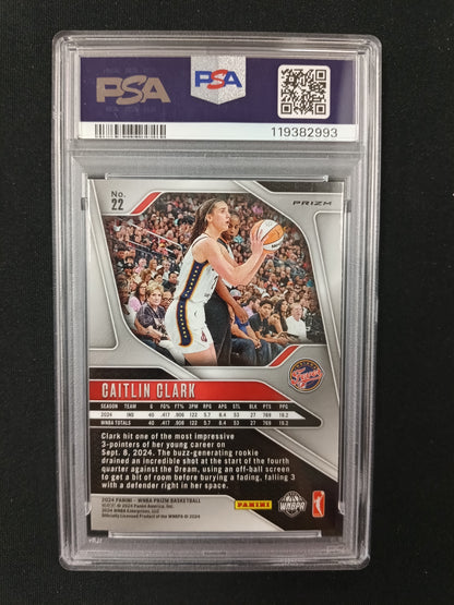 [PSA 9] Caitlin Clark [RC] #22 Prizm 2024 [Ice]