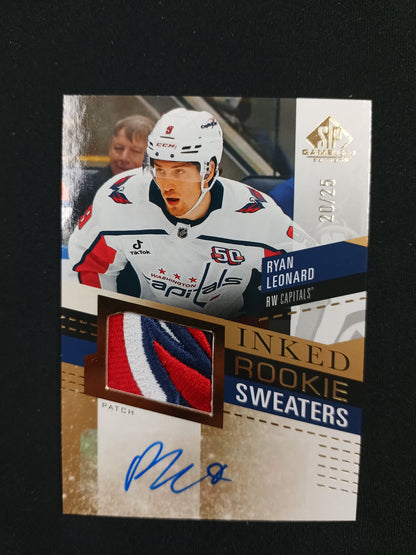 20/25 | Ryan Leonard #IRS-RL Inked Rookie Sweaters