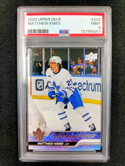 [PSA 9] Matthew Knies #222 Young Guns