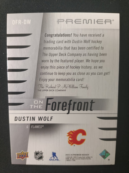 07/75 | Dustin Wolf #OFR-DW On the Forefront Patch