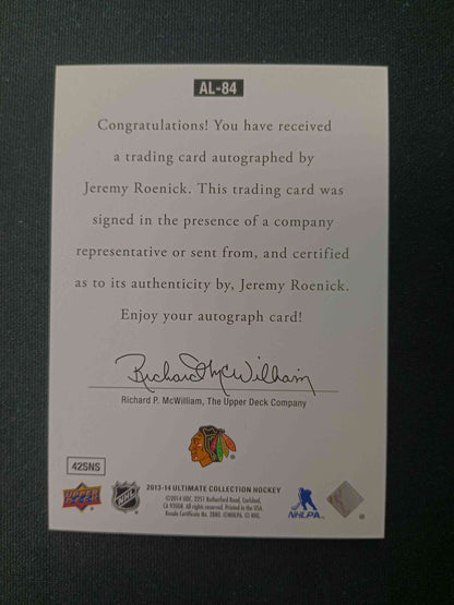 Jeremy Roenick #AL-84 Ultimate Collection Auto