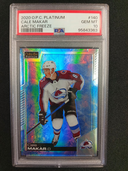 [PSA 10] 66/99 | Cale Makar #140 O Pee CHEE Platinum [Arctic Freeze]