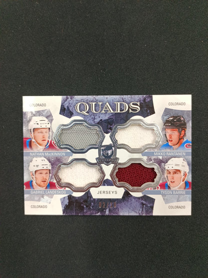 02/10 | Mackinnon / Rantanen / Landeskog / Barrie #C4-COL QUADS Patches
